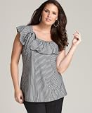 Style&co. Plus Size Top, Marilyn Collar Striped