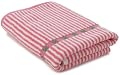 Tommy Hilfiger Pink and White Stripe Jacquard Bath Towel with Shamrock Dobby