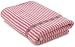 Tommy Hilfiger Pink and White Stripe Jacquard Bath Towel with Shamrock Dobby