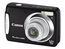 Canon Powershot A480 Digital Camera - Black (10MP, 3.3x Optical Zoom) 2.5 inch LCD