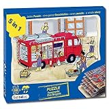 Beleduc Fire House Brigade 5 Layer Puzzle