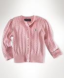 Ralph Lauren Baby Sweater, Baby Girls Cardigan Sweater Resort Pink 12 months