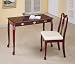 Coaster FN-153CH Cherry Finish Queen Anne Writing Desk with Chair