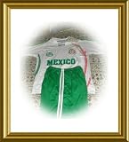 MEXICO SOCCER KIDS SET W/SHORTS SIZE;4/6/8/10/12/14