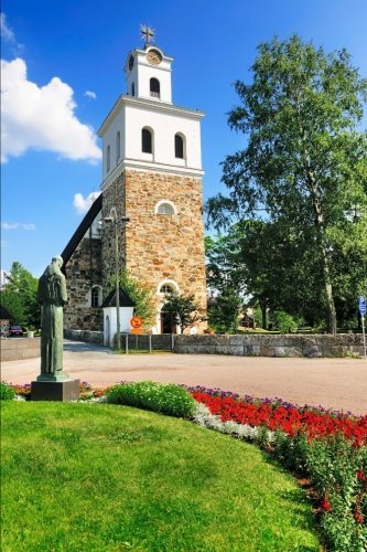 Church of the Holy Cross in Rauma Finland Journal: 150 page lined notebook/diary