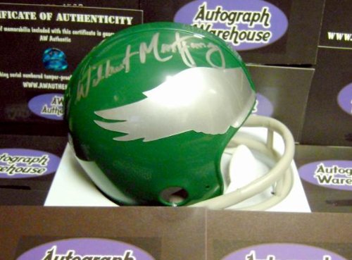 Wilbert Montgomery (Philadelphia Eagles) autographed Football Mini Helmet - Autographed NFL Mini Helmets
