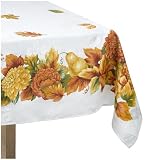 Bardwil Autumn Botanical 60-By-84-Inch Oblong Tablecloth