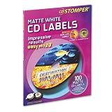 AVE98102 LABEL,CD,MATTE,WHITE,100/PK