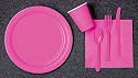 Hot Pink Napkins - 50 quality Pink lunch wedding - party - prom - napkins / serviettes
