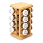 Kamenstein 16-Jar Beechwood Revolving Spice Rack