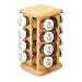 Kamenstein 16-Jar Beechwood Revolving Spice Rack