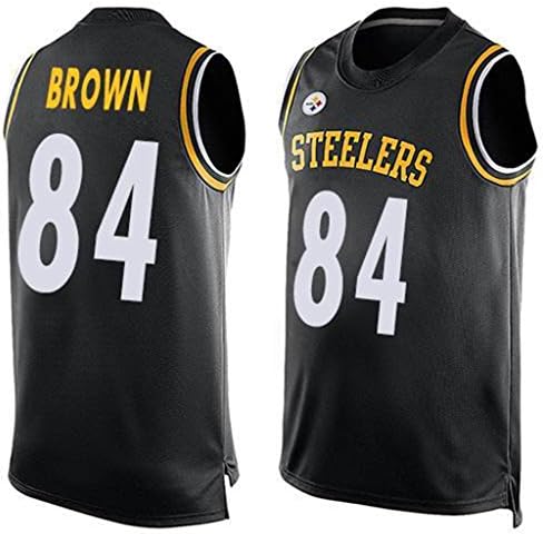 Men's Pittsburgh Steelers Antonio Brown #84 Limited Tank Top Jersey Black M