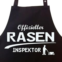Offizieller Raseninspektor - Grillsch�rze, Kochsch�rze, K�chensch�rze, Latzsch�rze mit verstellbarem Nackenband und Seitentasche - Die Geschenkidee!