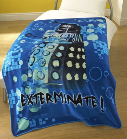 Dr Who Exterminate Blue Fleece Official