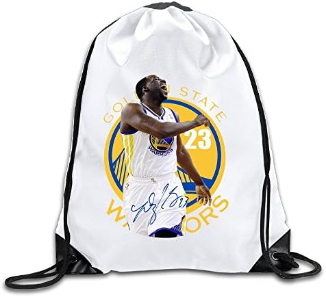 AHOO Large Capacity Draymond 23# Golden State Logo Sack Bag White