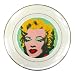 Porcelain Plate of Andy Warhol Marilyn Monroe (Green Background)