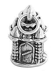 Sterling Silver Three Dimensional Princess Medievel Castle Charm