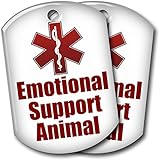 2 Emotional Support Animal ID Tags - 1 Low Price