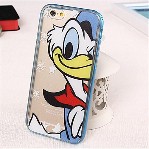 PC Frame and TPU Colored Printed Beautiful Cartoon Designed with Princess, Mickey, Donald Duck,mermaid ect. soft plastic case cover for iphone 6 (4.7 inch) (05)