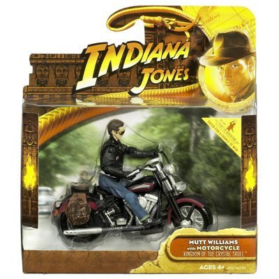 Mutt Williams Action Figure on a Motorcycle