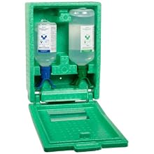 Plum 248808503 Covered Duo Bottle Eye Wash Station With 500 ml pH Neutralizing And 1000 ml Sterile Saline