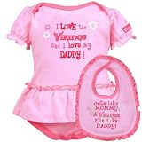 NFL Girls New Born' Minnesota Vikings Skirted Bodysuit & Bib Set (Team Color, 3-6M)