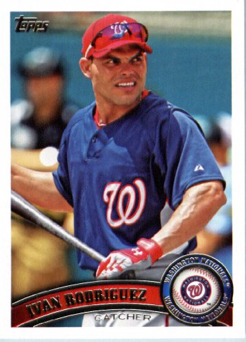 2011 Topps Limited Edition Baseball Card # WAS4 Ivan Rodriguez Washington Nationals C In a protective screwdown display case!