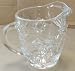 Crystal Glass Creamer Container Cup - 3 1/2 inches x 3 1/2 inches