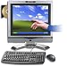 CybertronPC AIO925SL Silver, Intel Pentium D Dual Core, 2GB DDR2, 320GB HDD, Slim CD-RW/DVD-ROM Combo Drive, 19" Touch LCD Screen, Intel Onboard Graphics, MS Windows XP Professional, 1 Year Parts & Labor Warranty