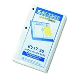 AT-A-GLANCE E51750 Quicknotes Two-Color Daily Desk Calendar Refill, 3-1/2 x 6, Yellow/Blue, Carton of 12