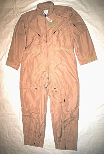 Genuine Us Air Force Tan Nomex Fire Resistant Flight Suit Cwu-27/p - Size 40R