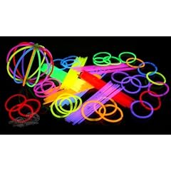 100 fabrikneue knallbunte Arm Knicklichter, 205mm, im 7 Farbmix. Neueste Generation!