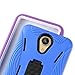 BLU Studio Selfie 2 / Studio C 8+8 case, NFW} Premium Rugged Dual Layer Heavy Duty Kickstand Case Cover for BLU Studio Selfie 2 (S230Q)/Studio C 8+8 (S270Q)(HVD Blue