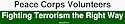 Peace Corps Volunteers Fighting Terrorism the Right Way Bumper Sticker