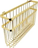 16" Concinnity Brass Wall Mount/Mounted Magazine Rack