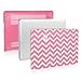 TOP CASE Chevron Series Pink Rubberized Hard Case Compatible Old Generation MacBook Pro 13-Inch (13