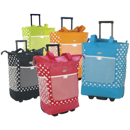 Olympia Rolling Shopper Tote - Polka-Dot