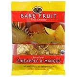 Bare Fruit 100% Organic Bake-Dried Pineapple & Mangos, 0.64-Ounce Pouches