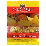 Bare Fruit Organic Dried Pineapple & Mangos, 0.64-Ounce Pouches (Pack of 96)