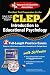 Books : CLEP Introduction to Educational Psychology w/CD-ROM (REA) - The Best Test Prep (REA Test Preps)