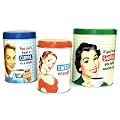 50er JAHRE RETRO LOOK Dosen 3er Set COFFEE TEA SUGAR - SET1