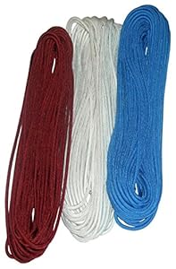 Paracord / Parachute Cord - 750lb Mil-C-5040-H Type IV - 150Ft. Color = USA Tri-Pack. This is the actual parachute cord used by the US Military. It is the Best Paracord available to the public and made by a US Government Certified Manufacturer. This Paracord is rated to 750 pounds (beating the average 