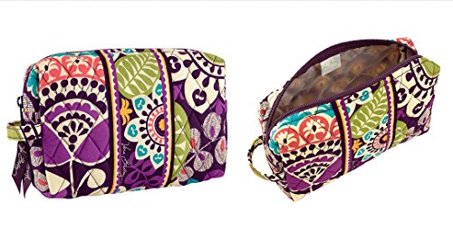 Vera Bradley Medium Cosmetic in Plum Crazy