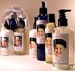 Personalized Buddha Baby Lavender Spa Bag with blue font on labels