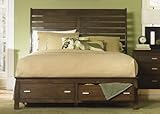 IMAGE OF Queen Platform Storage Bed - CLOSEOUT by Liberty - Rustic Espresso Finish (422-BR23FSR)