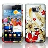 Red Flowers Hard Snap On Case Cover Faceplate Protector for Samsung Galaxy  ....