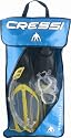 Cressi Men's Pluma Bag Mask Fins and Snorkel Set