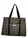 WOMEN'S TOMMY HILFIGER LARGE TOTE HANDBAG WITH LAPTOP CASE (Black Alpaca)