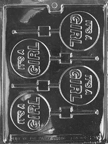 IT'S A GIRL LOLLY Baby Candy Mold Chocolate