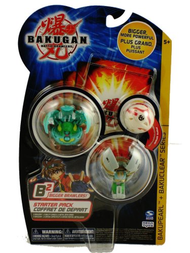 Bakugan Bakupearl + Bakuclear B2 Bigger Brawlers Series Starter Pack Ventus Harpus Haos Bee Striker Pyrus Dragonoid Hidden
